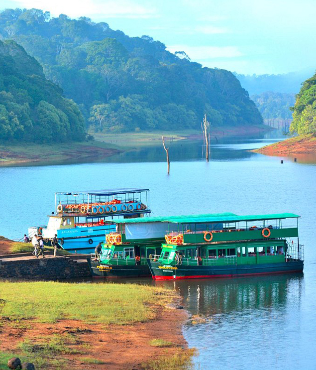 Munnar - Thekkady - Alleppey - Kovalam